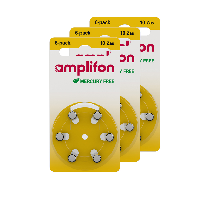 Batteries 10 Packs of 6 Size 10 Batteries on Amplifon